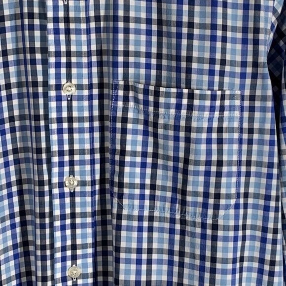 Pendleton Men’s Blue Plaid Button Down Shirt Small 100% Cotton Preppy Classic - Picture 8 of 10